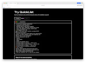 QuickList gallery image