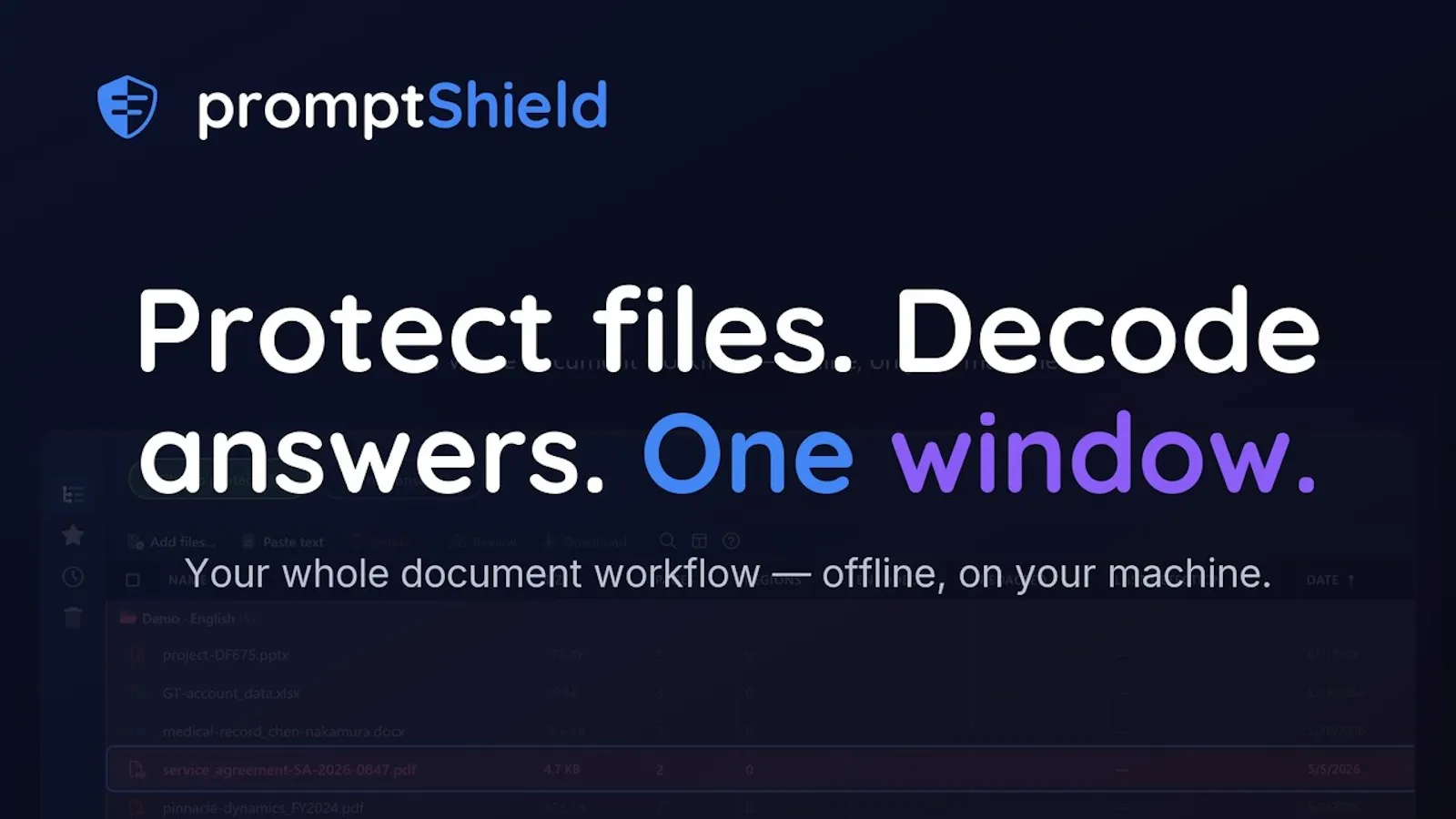 promptShield screenshot 1 (video preview)