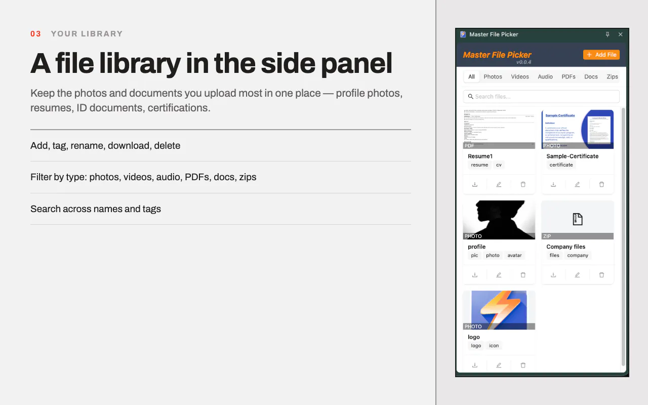 Master File Picker— Quick Upload Manager gallery image