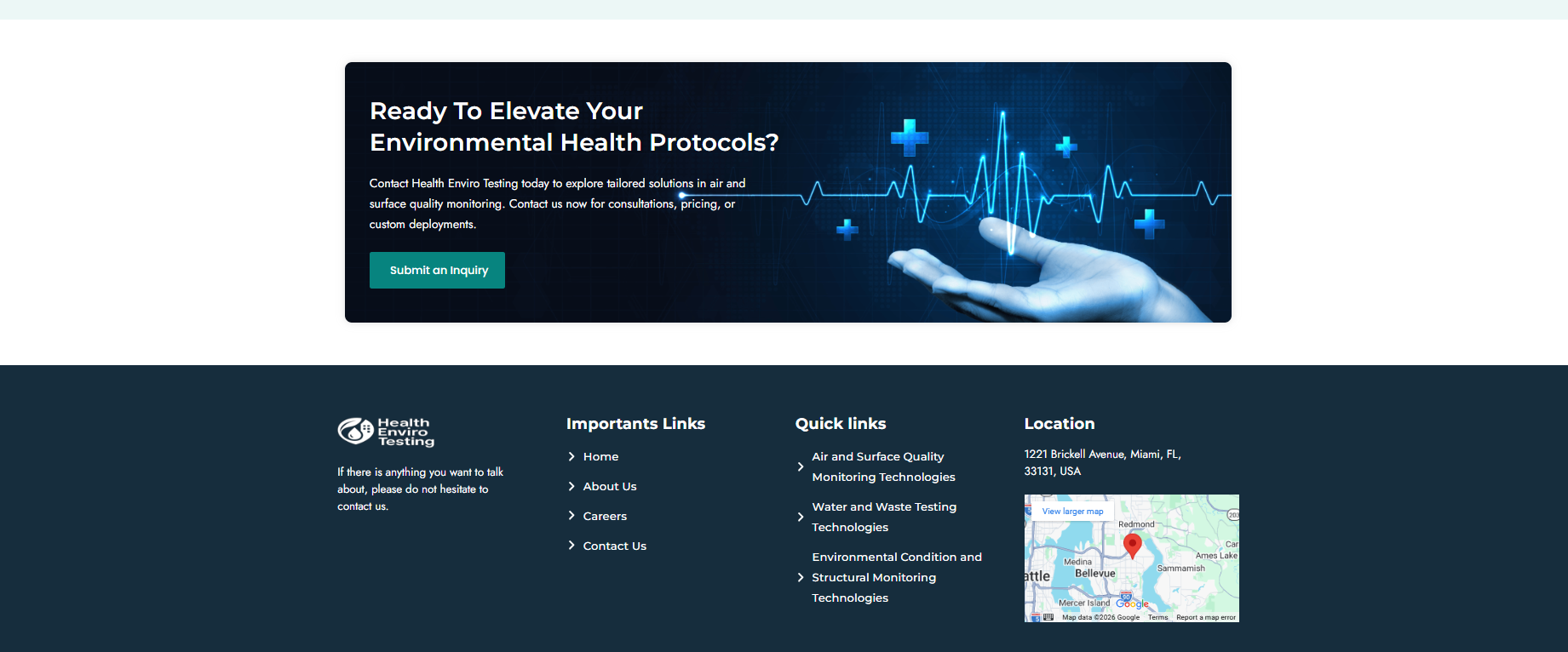 Health EnviroTesting - Screenshot 4 showing product features and functionality