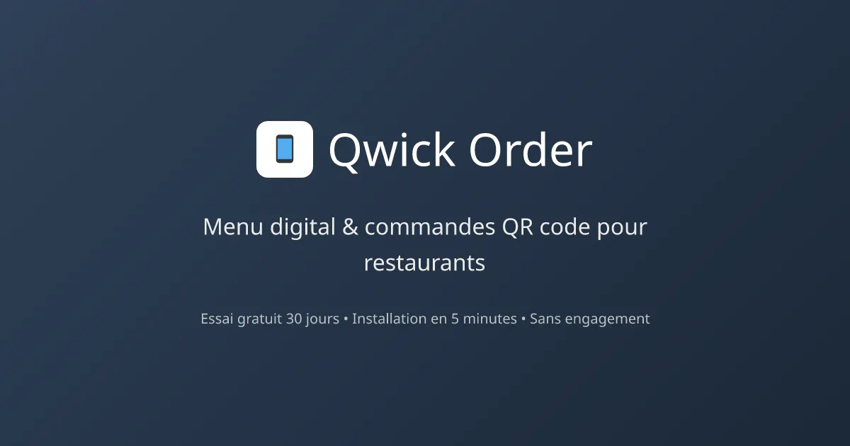 Banner del producto Qwick Order