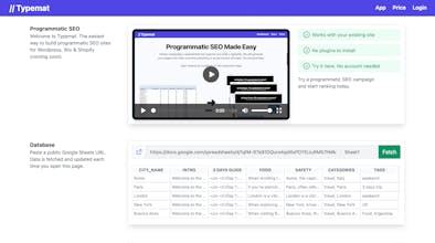 Typemat.com - Programmatic SEO Tool gallery image