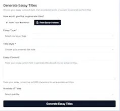 Essay Title Generator gallery image
