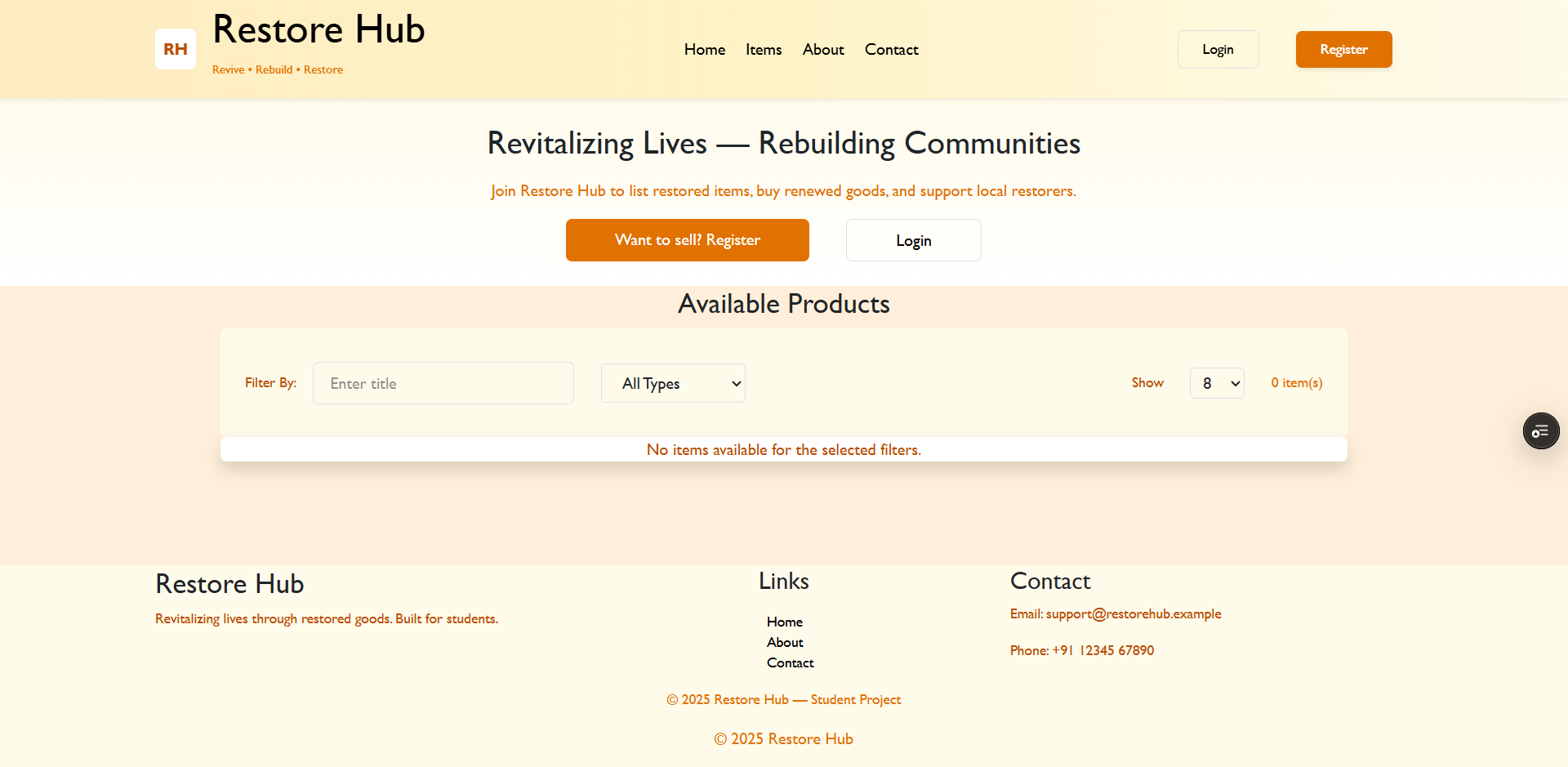 Restore Hub - Product Hunt launch logo and brand identity