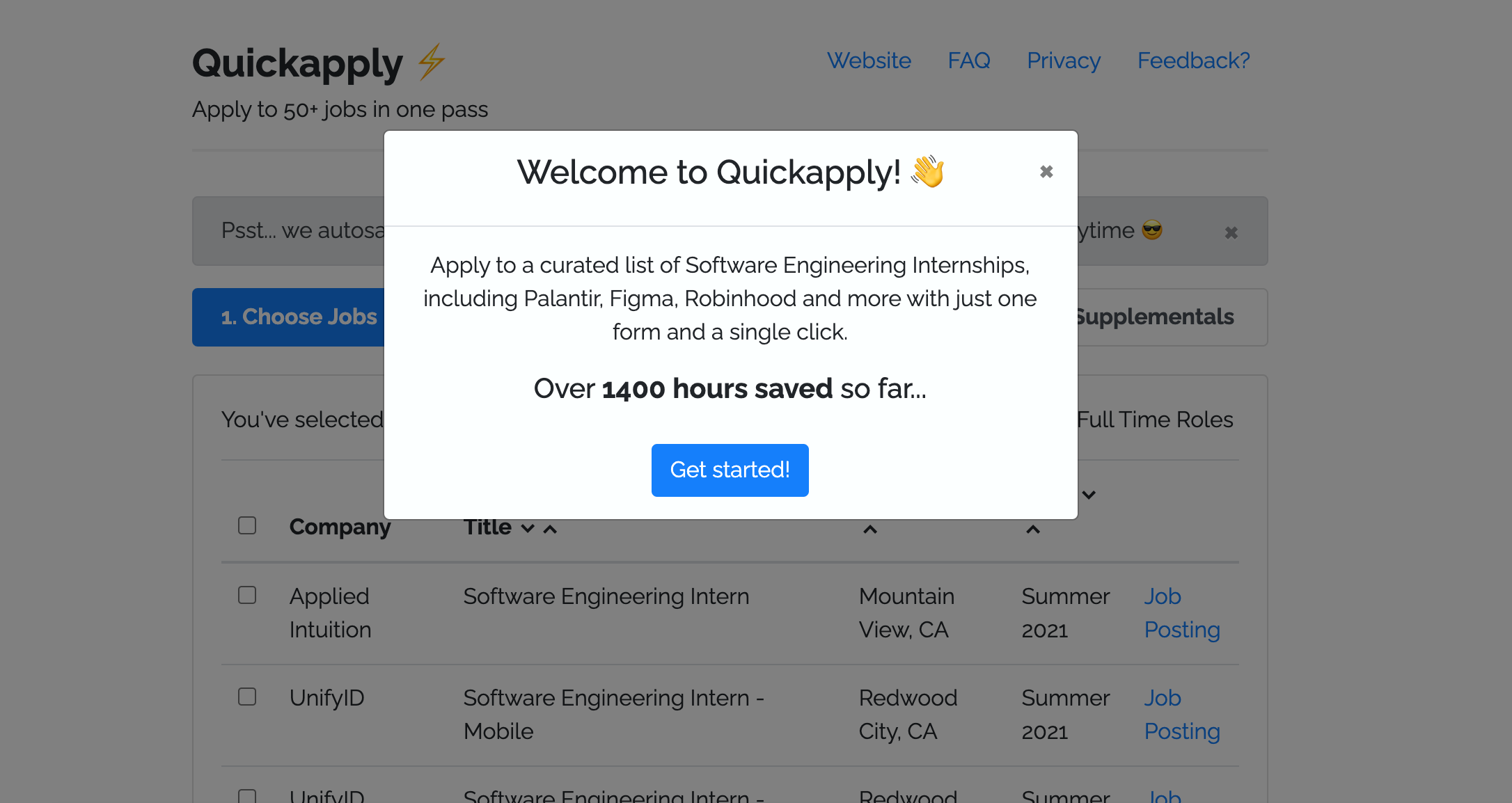 Quickapply gallery image