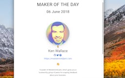 Maker Of The Day media 2