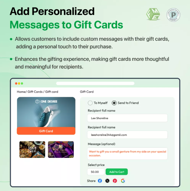 Gift Card PrestaShop: Gift Certificates  screenshot 1