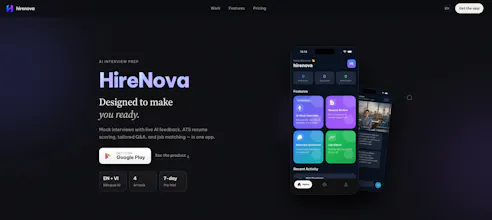 HireNova: AI Interview Prep gallery image
