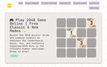 Play 2048 Game Online at 2048games.cc! gallery image