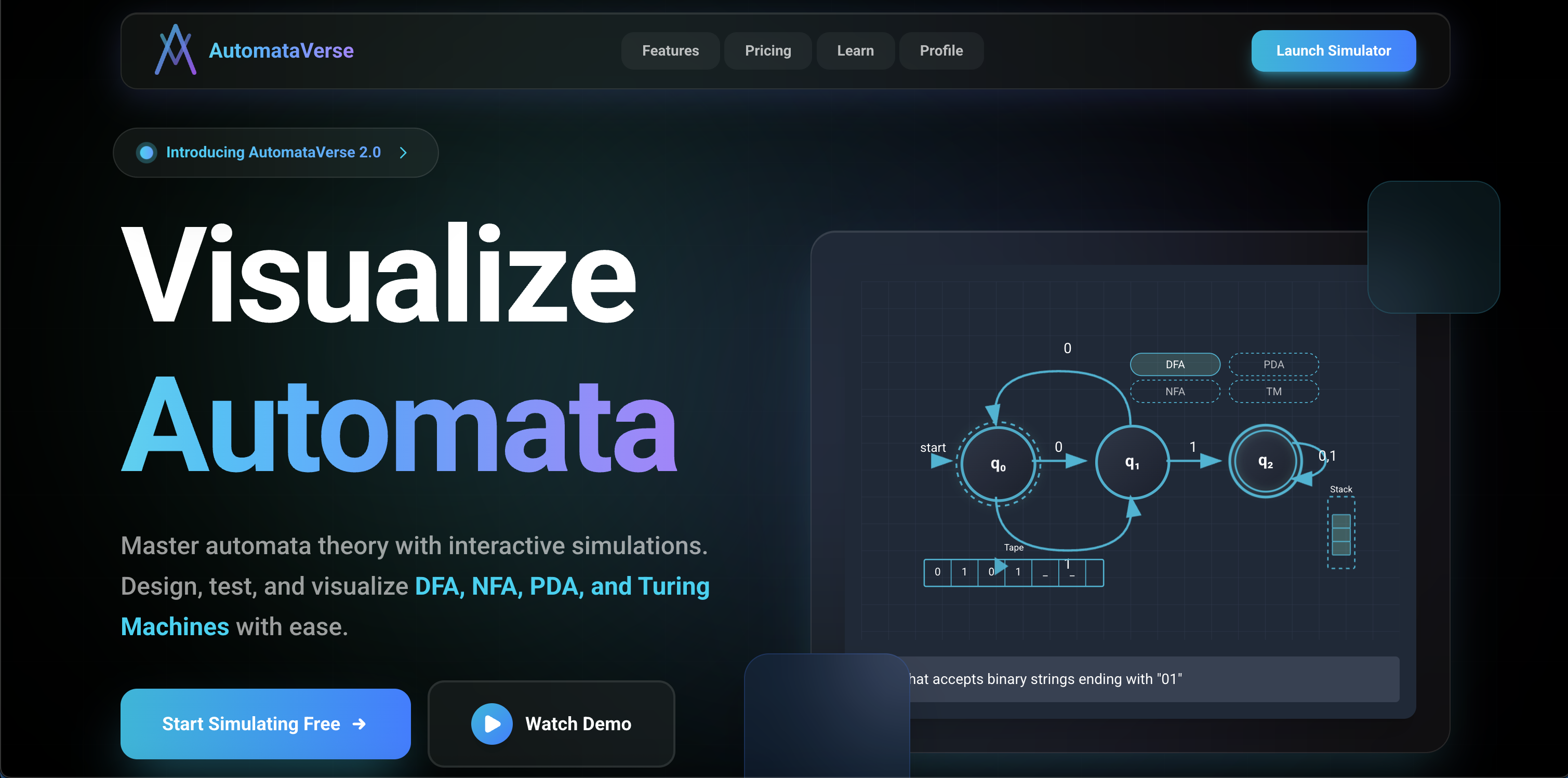AutomataVerse - Screenshot 3 showing product features and functionality