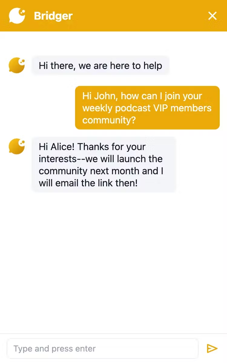 Bridgerchat gallery image