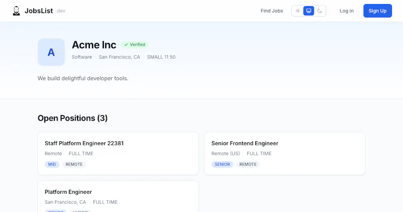 JobsList.dev screenshot 5