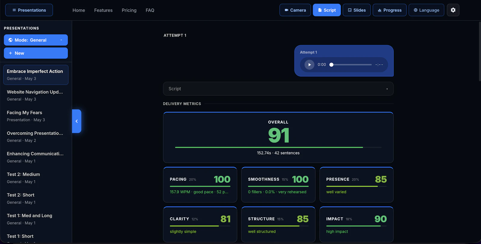SpeakSharp screenshot 2