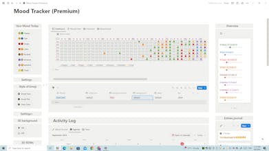 Aesthetic Mood Tracker with Journaling gallery image