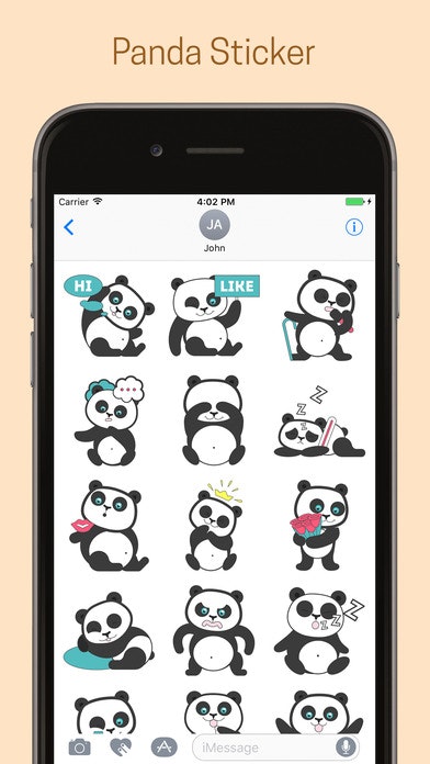 Panda Emoji Stickers - iMessage gallery image