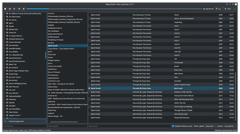 mpz - music player for local collections screenshot 1
