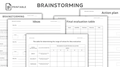 Brainstorming Notion template gallery image