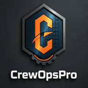 Crew Ops Pro - Product Hunt launch logo and brand identity