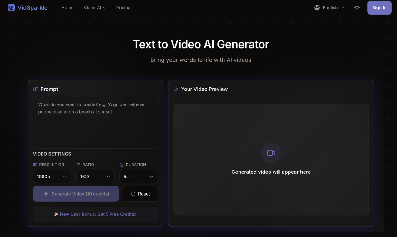VidSparkle gallery image