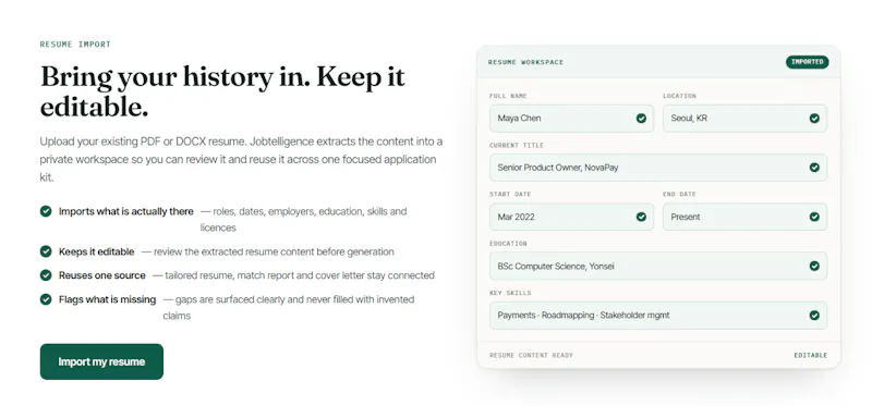 Jobtelligence screenshot 2
