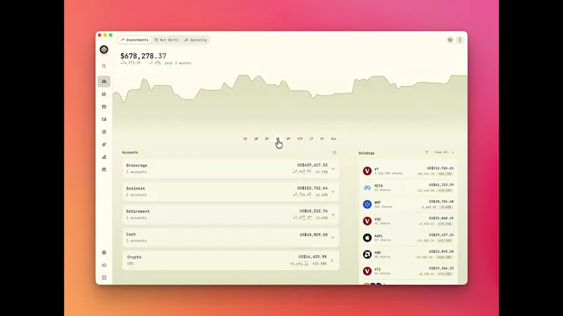 Wealthfolio screenshot 1 (video preview)