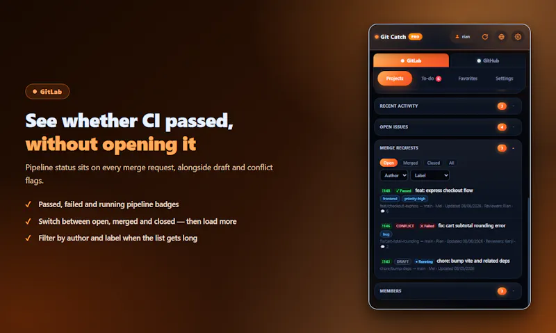 Git Catch screenshot 3