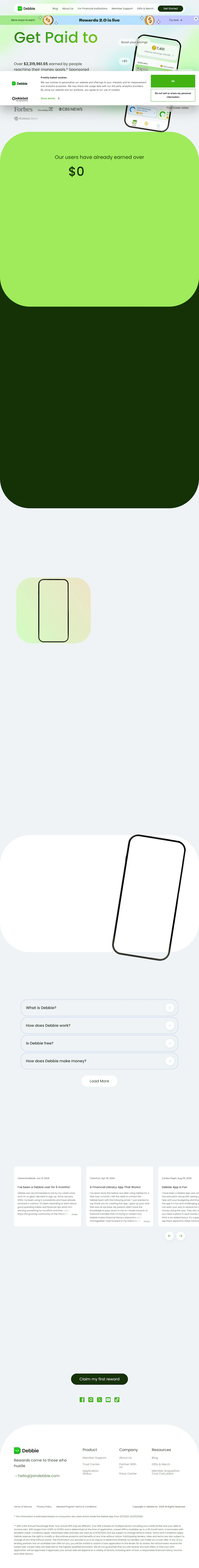Debbie Rewards screenshot 1