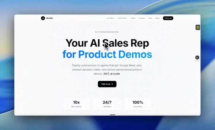 AI sales rep gallery image