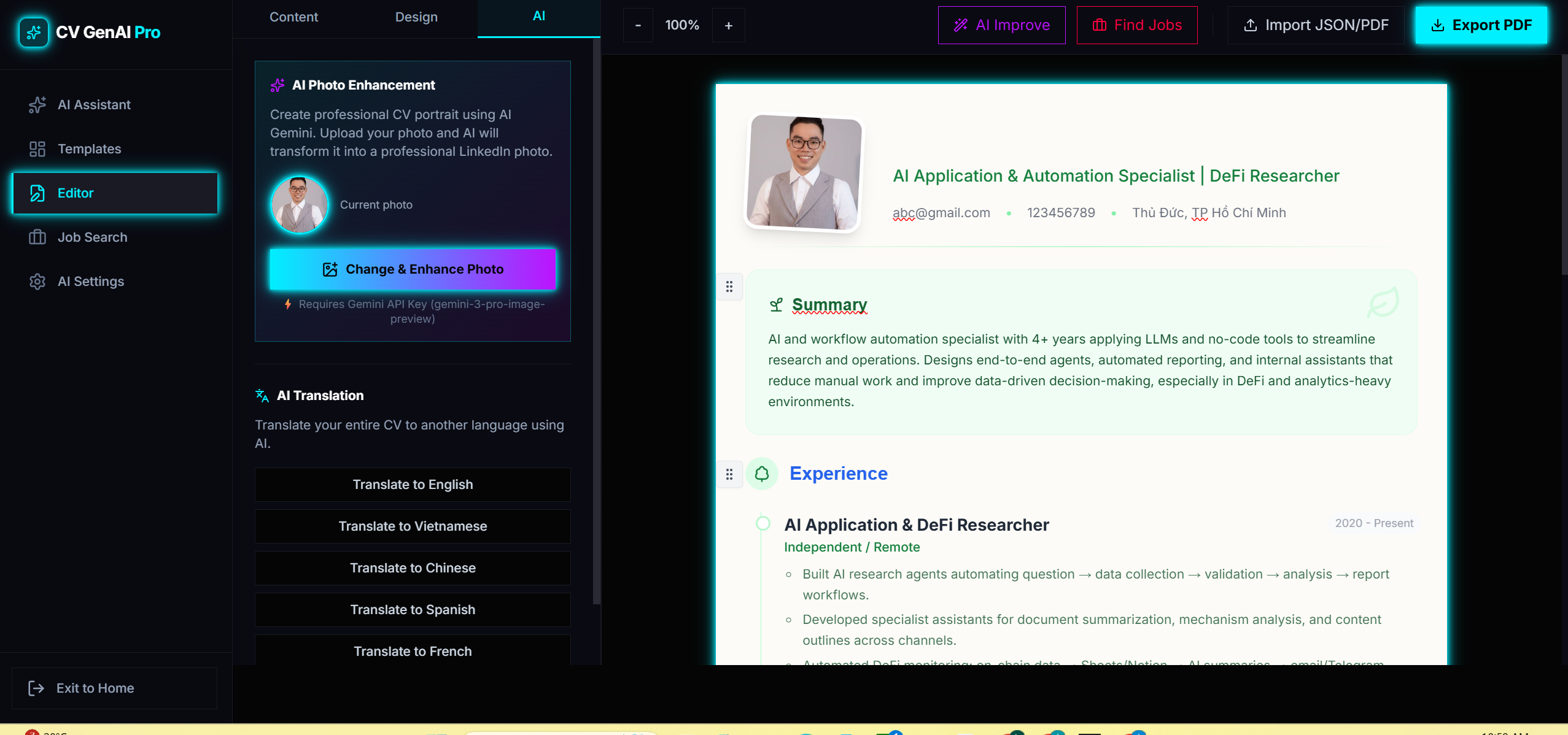 CV GenAI Pro gallery image