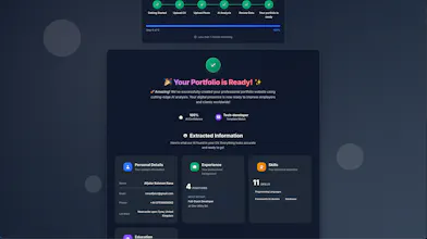 NextGenCV - AI Portfolio Website Builder gallery image