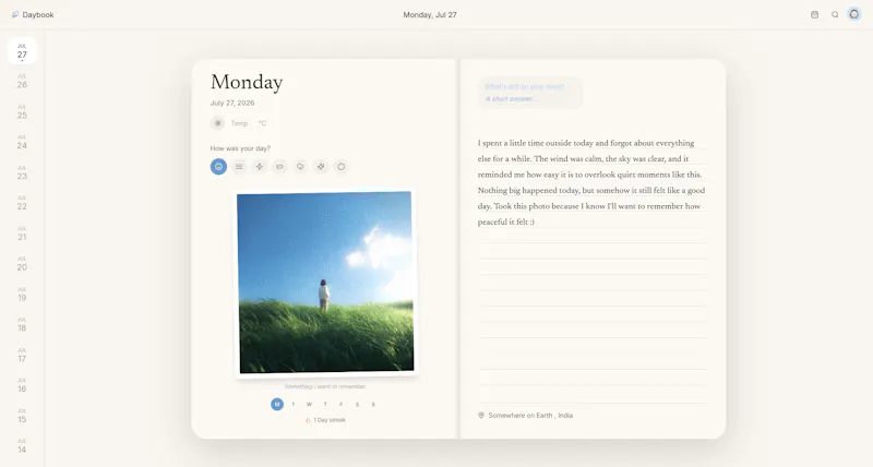Daybook  screenshot 3