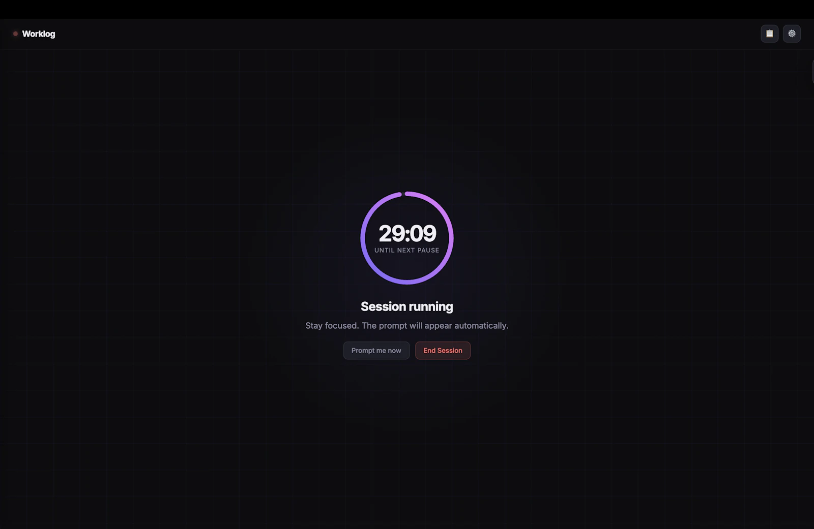 Worklog — Stay Honest screenshot 2