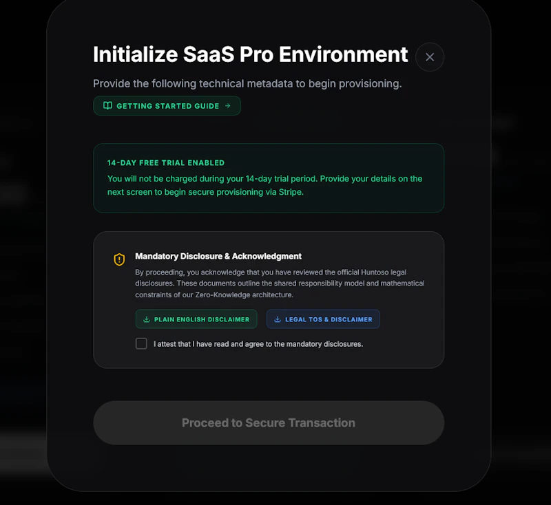 huntoso.ai soft launch screenshot 3