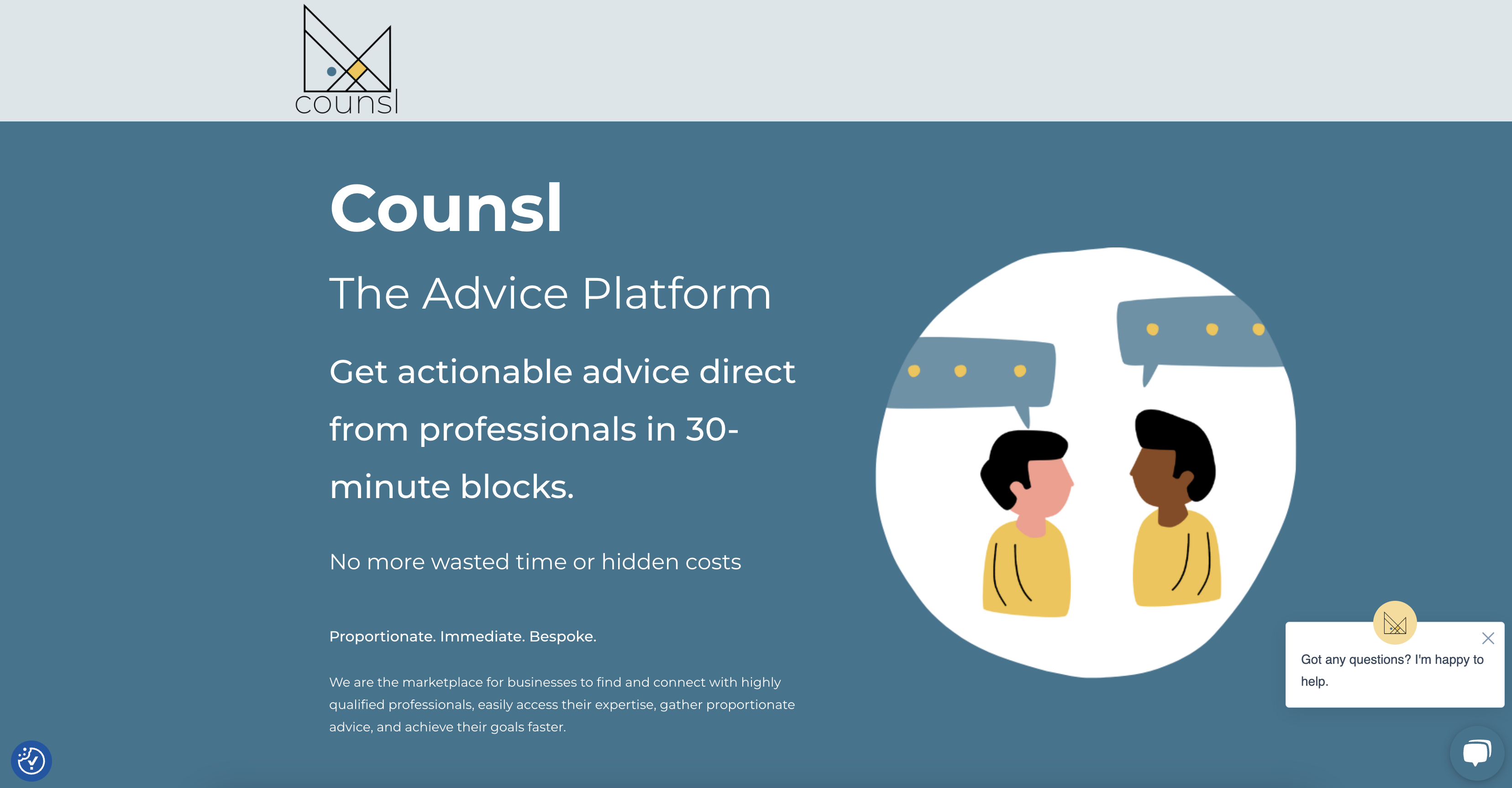 startuptile Counsl - The Advice Platform-Get actionable advice from professionals in 30minute blocks.