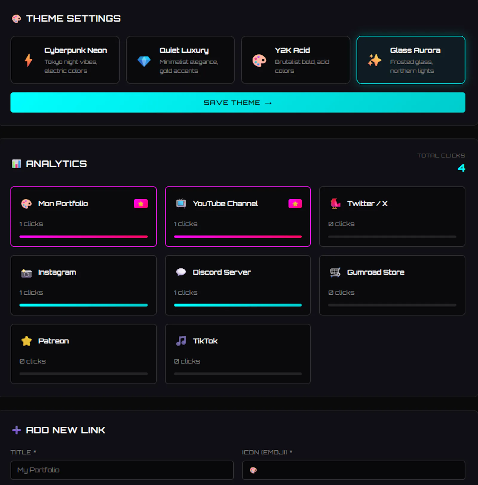 Self-hosted Linktree alternative. screenshot 6