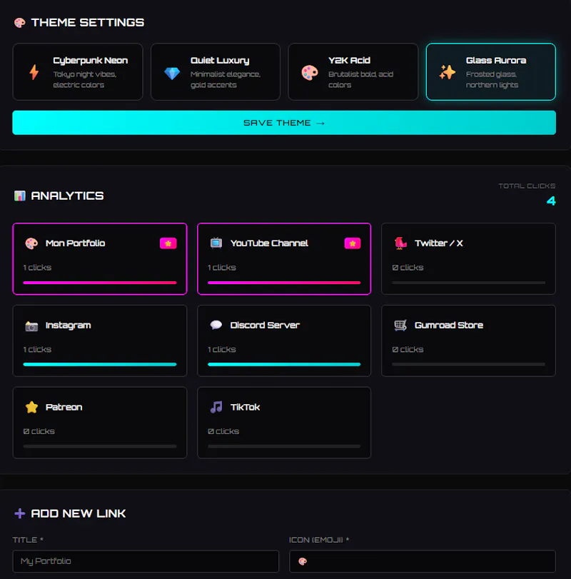 Self-hosted Linktree alternative. screenshot 6