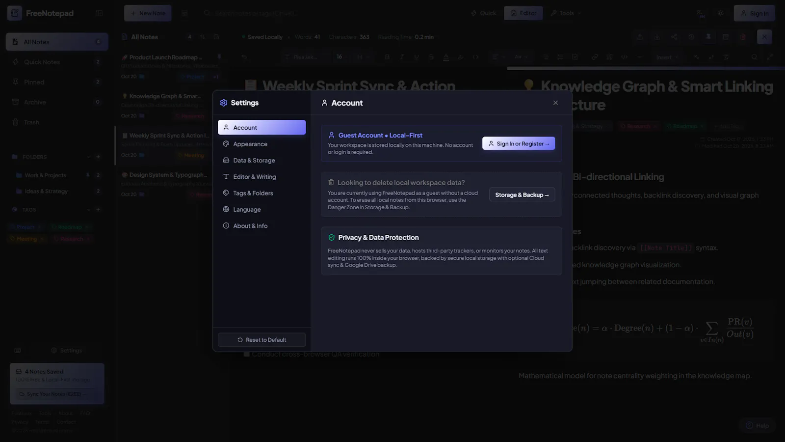 Free Notepad screenshot 4