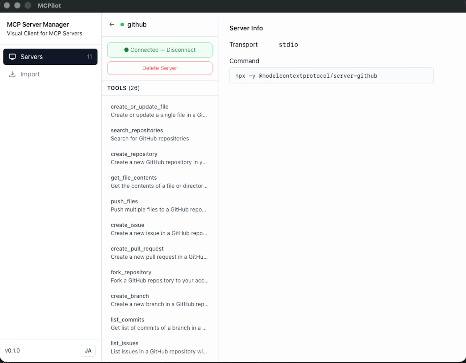 MCPilot — Visual Client for MCP Servers screenshot 2