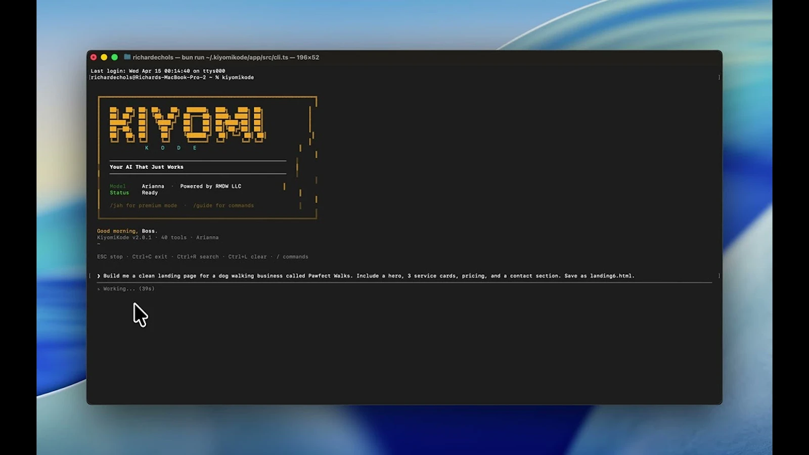 KiyomiKode screenshot 1 (video preview)
