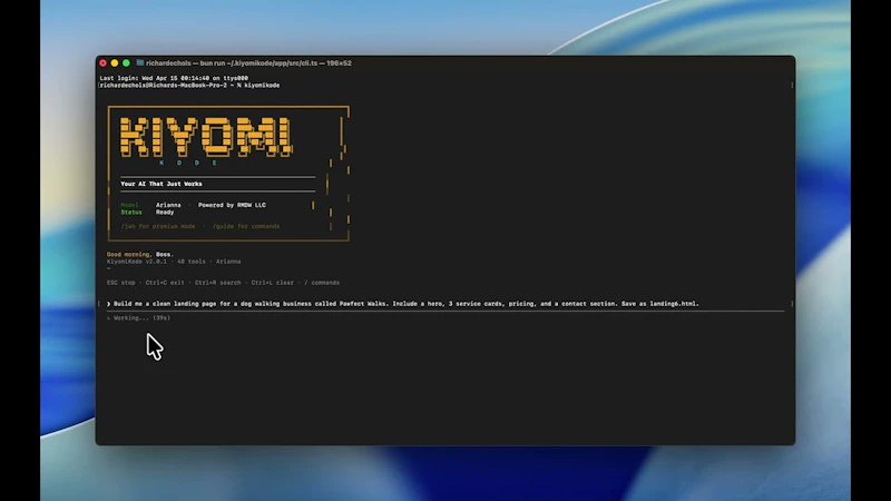KiyomiKode screenshot 1 (video preview)