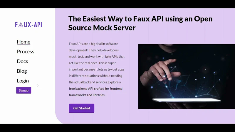 Faux API AI App Builder screenshot 1 (video preview)