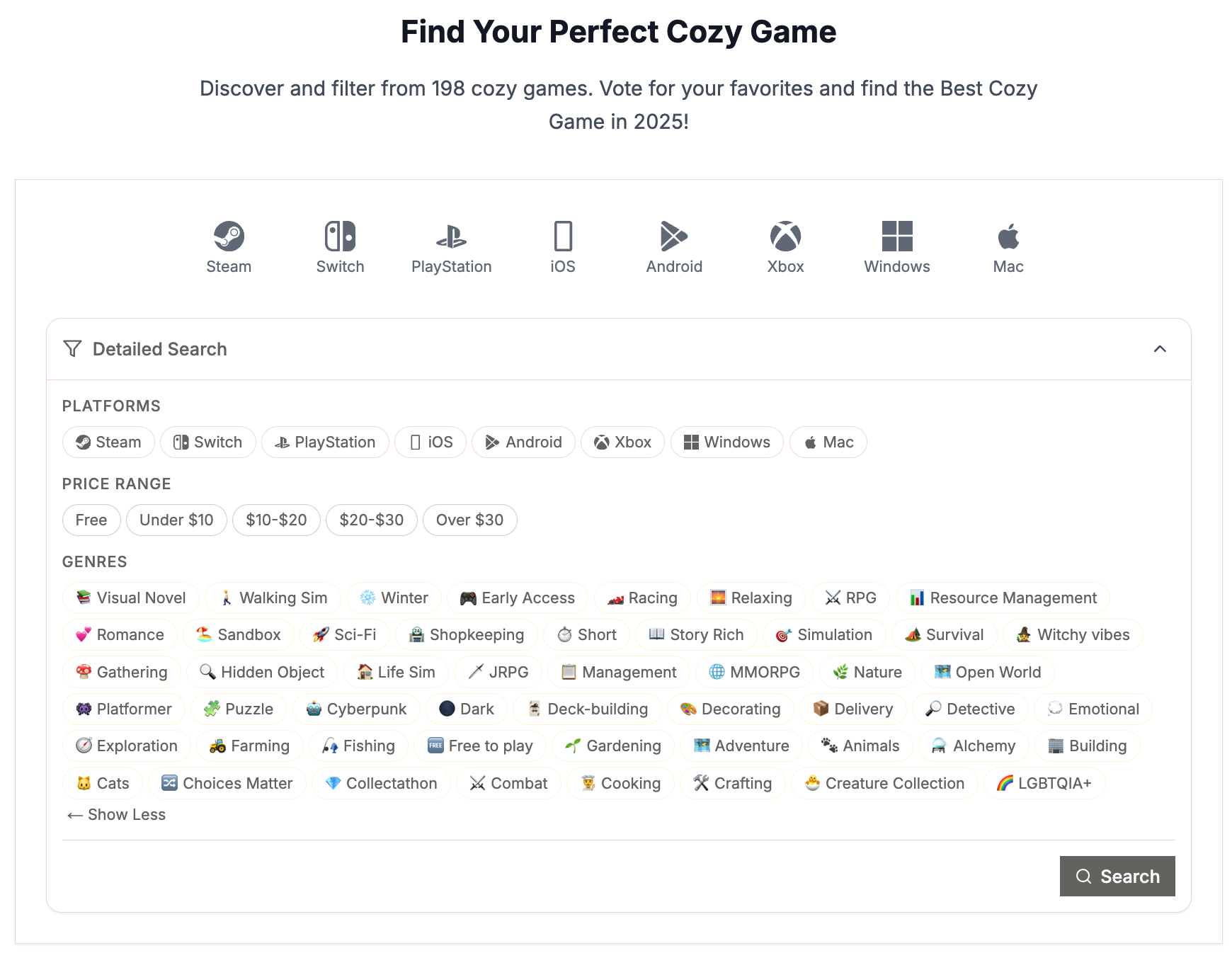 Cozygamehub - 居心地の良いゲームマスターリストメディア1