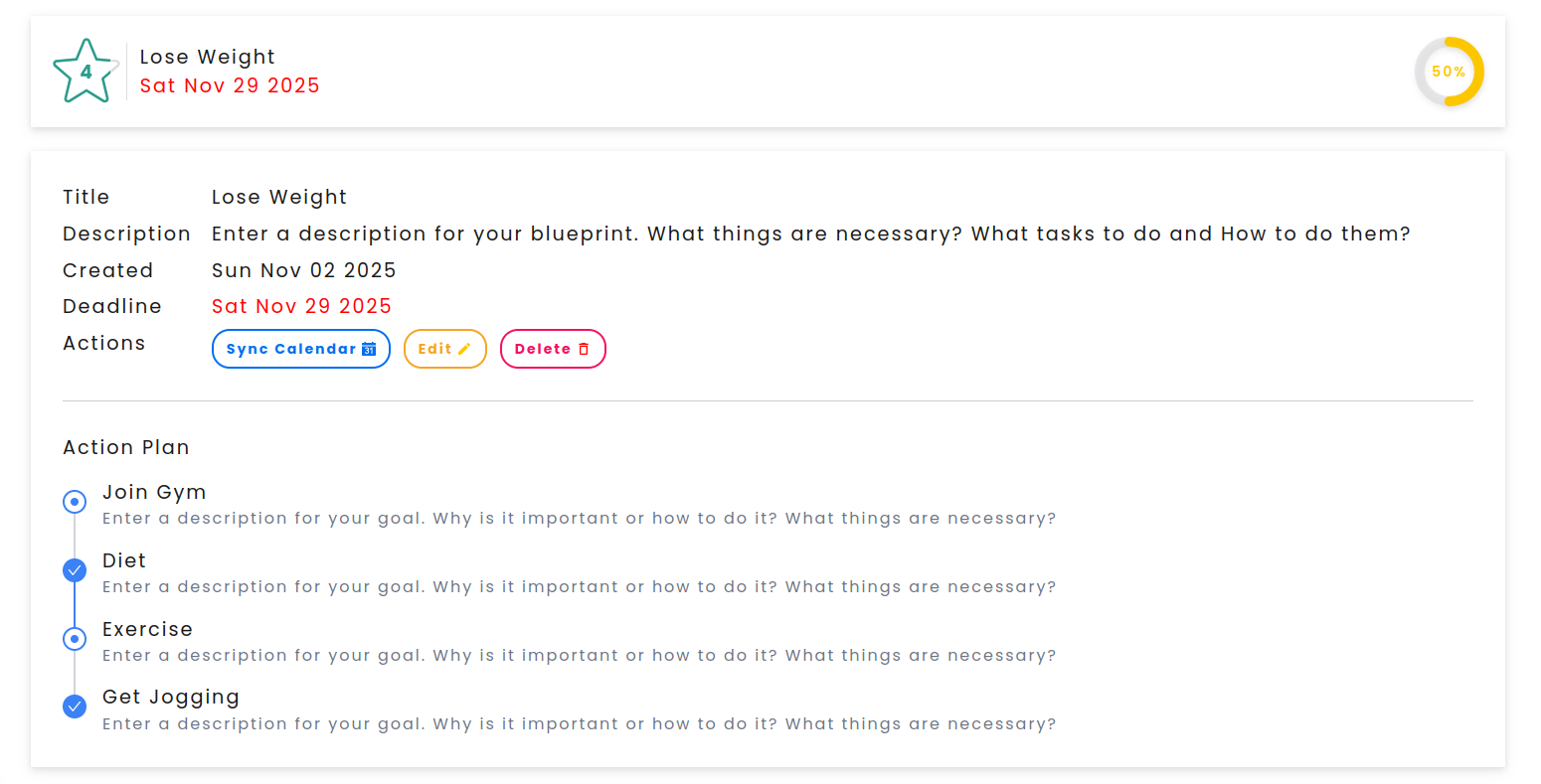 Blueprint - Screenshot 2 showing product features and functionality