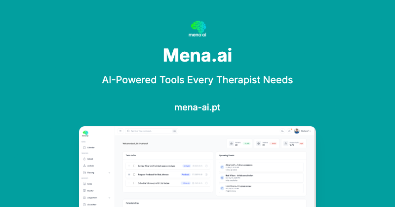 Mena.ai - Main product screenshot demonstrating key features and user interface