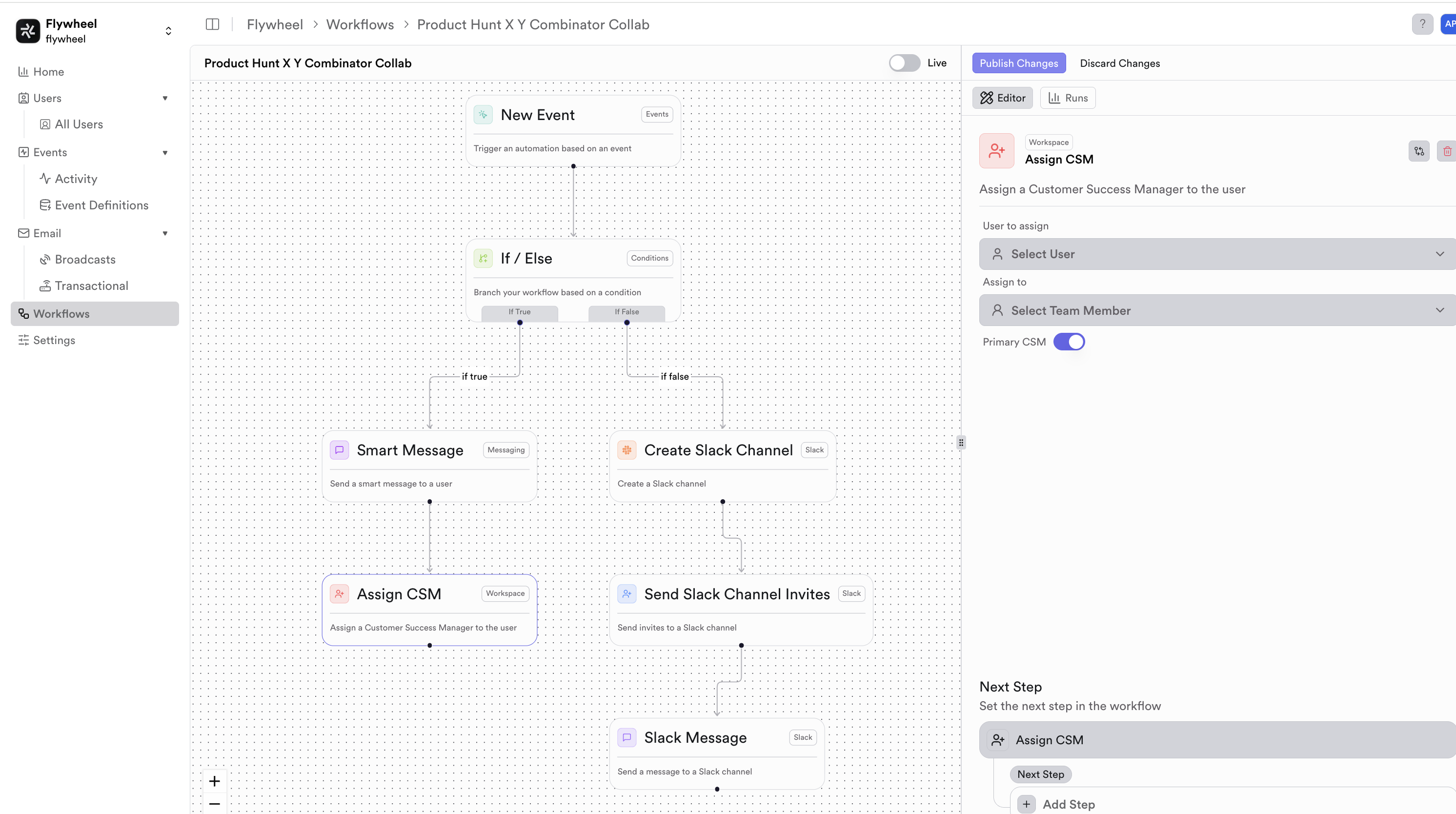 Flywheel.cx - Screenshot 4 showing product features and functionality