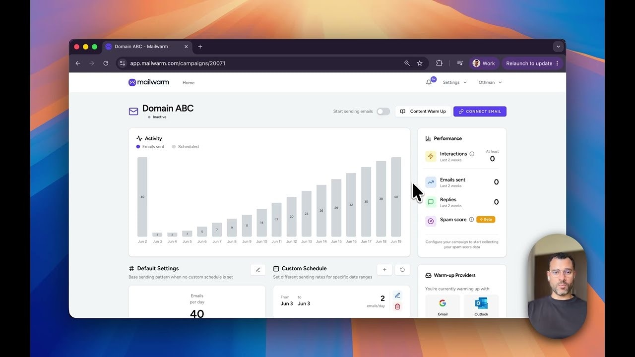 Mailwarm 2.0 (YC S20) gallery image