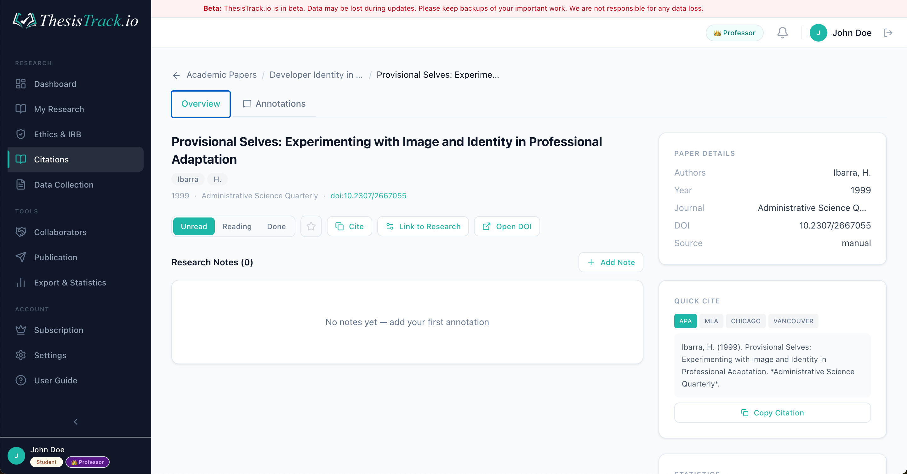 ThesisTrack.io gallery image