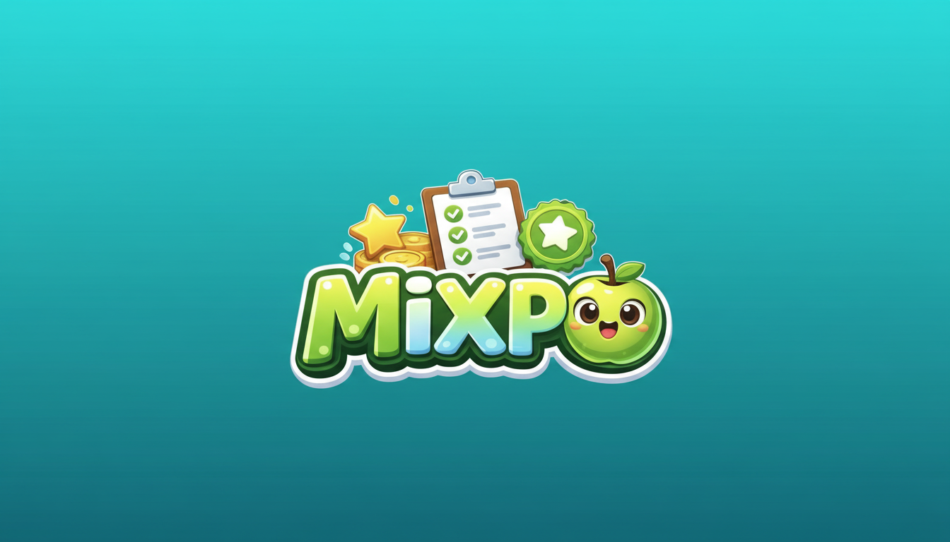 MiXPo makes chores fun for kids! - Main product screenshot demonstrating key features and user interface