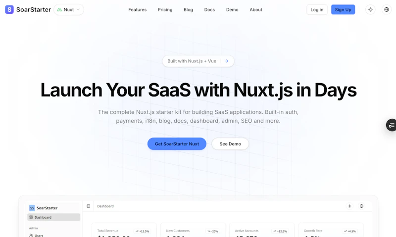 SoarStarter Nuxt screenshot 2