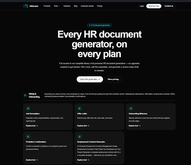 HRDocket screenshot 1